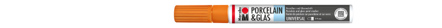 Marabu PORCELAIN & GLAS marker do szkła i porcelany 2-4 mm - 225 tangerine
