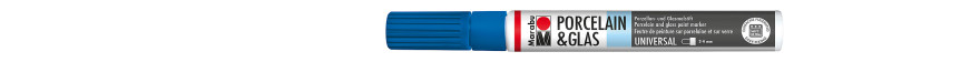Marabu PORCELAIN & GLAS marker do szkła i porcelany 2-4 mm - 142 gentian