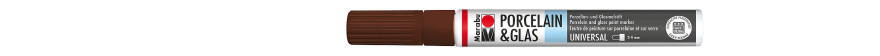 Marabu PORCELAIN & GLAS marker do szkła i porcelany 2-4 mm - 295 cocoa