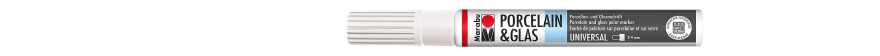 Marabu PORCELAIN & GLAS marker do szkła i porcelany 2-4 mm - 070 white