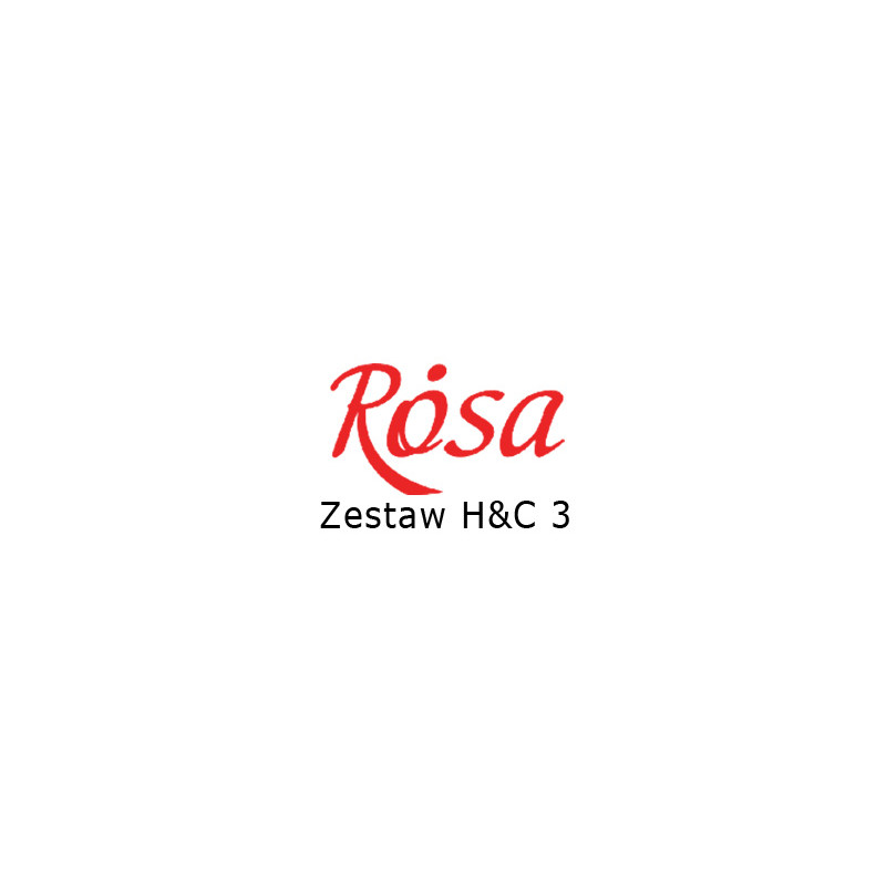 Rosa Talent HOBBY & CRAFT zestaw pędzli do prac dekoratorskich nr 3 w plastikowym etui - H&C 3