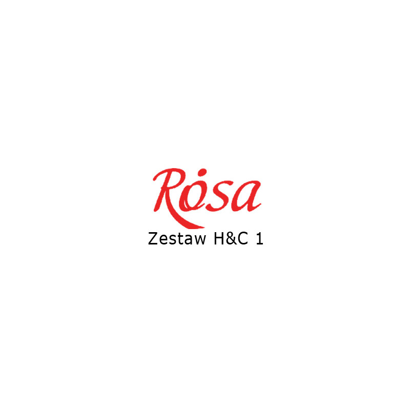 Rosa Talent HOBBY & CRAFT zestaw pędzli do prac dekoratorskich nr 1 w plastikowym etui - H&C 1