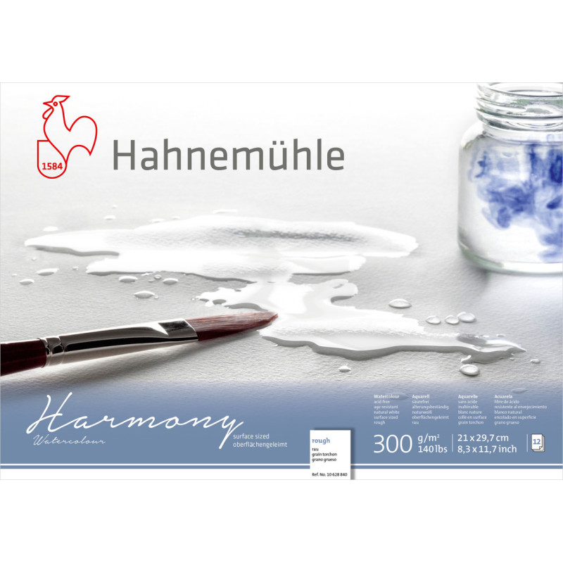 Blok do akwareli Hahnemuhle Harmony 300 g rough - A4