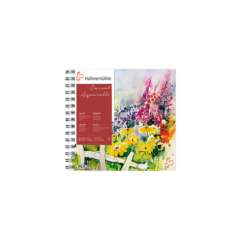 Blok do akwareli Hahnemuhle Carnet de Voyage 400g - 19x20 cm