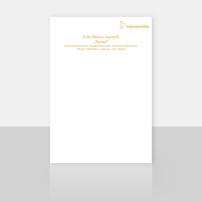 Papier bawełniany do akwareli Turner 300 g cold pressed arkusz - 48 x 33 cm