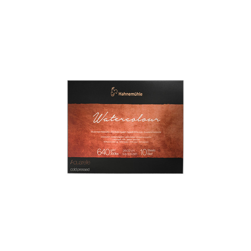 Bawełniany blok do akwareli TC Watercolour 640 g cold pressed - 24x32 cm