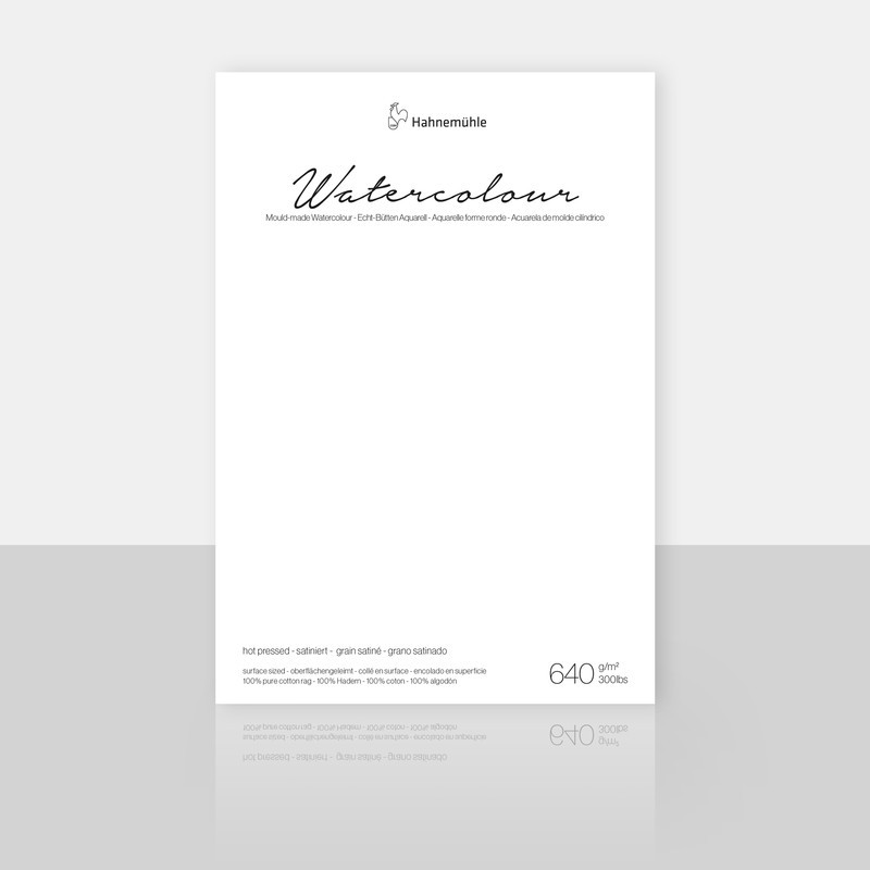 Bawełniany blok do akwareli TC Watercolour 640 g hot pressed - 36x48 cm