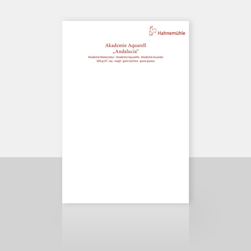 Papier do akwareli Hahnemuhle Andalucia 500 gsm rough/cold pressed - 100x70 cm