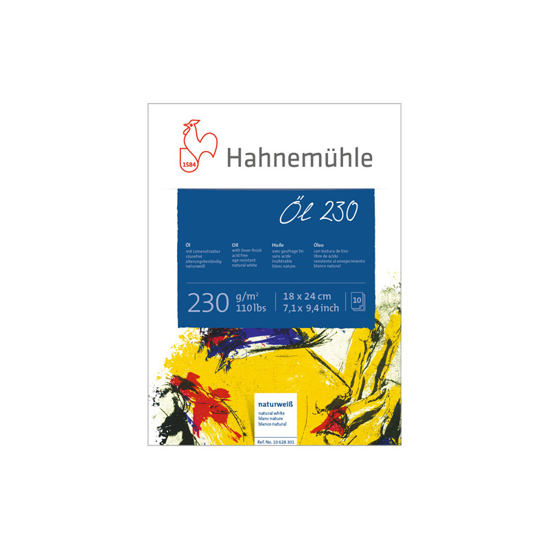 Blok do farb olejnych Hahnemühle Öl 230 gsm - 24x32 cm