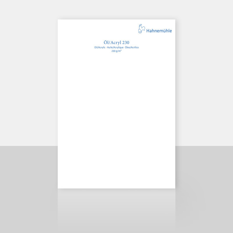 Papier do farb olejnych i akrylowych Hahnemühle Öl/Acryl 230 gsm- 50x65 cm