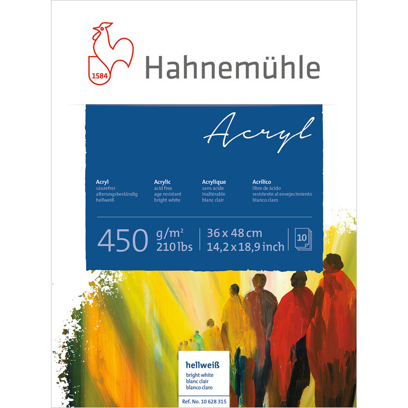 Blok do farb akrylowych Hahnemühle Acryl 450 gsm - 42x56 cm