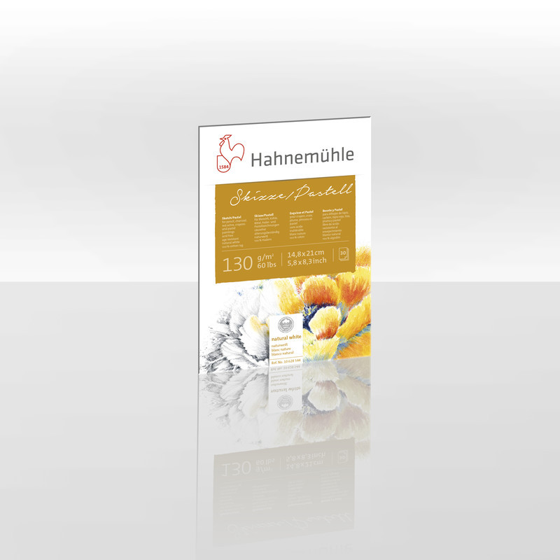 Bawełniany blok do pasteli i rysunku Hahnemühle Skizze/Pastell 130 gsm - A5