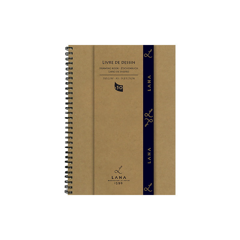Blok do rysunku Lana Livre de Dessin 150g - A5 na spirali