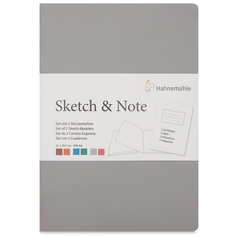 Szkicownik w miękkiej oprawie Sketch & Note 125g pink bundle - 2 x A4