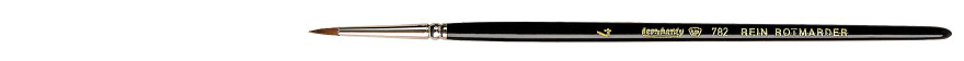 pędzel  retuszerski - Rein Rotmarder Seria 782 nr - 4