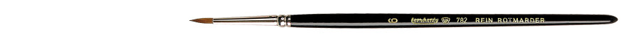 pędzel  retuszerski - Rein Rotmarder Seria 782 nr - 6