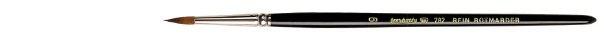 pędzel  retuszerski - Rein Rotmarder Seria 782 nr - 9