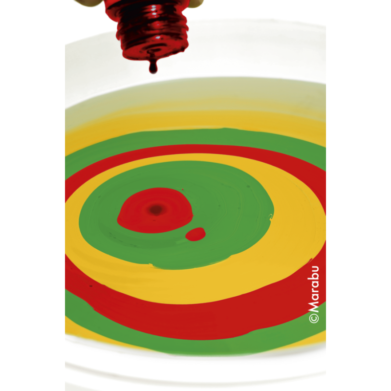 Zestaw farb do marmurkowania Marabu EASY MARBLE 6 x15 ml  - sklep dla plastyków gart.pl