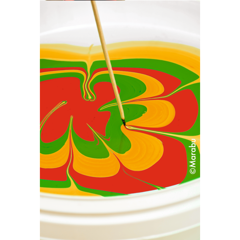 Zestaw farb do marmurkowania Marabu EASY MARBLE 6 x15 ml  - sklep dla plastyków gart.pl