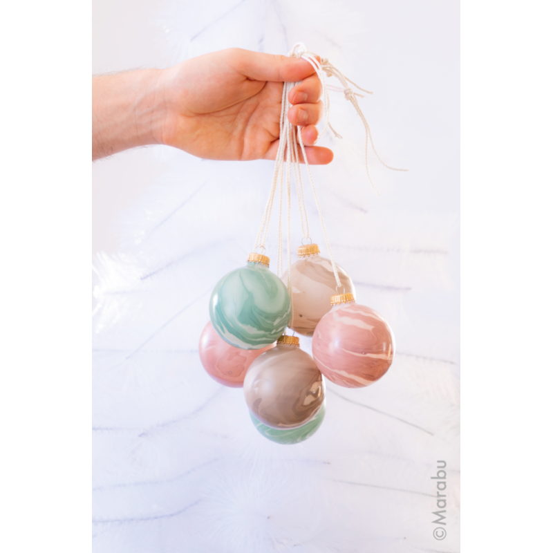 Zestaw farb do marmurkowania Marabu EASY MARBLE 6 x 15 ml PASTEL