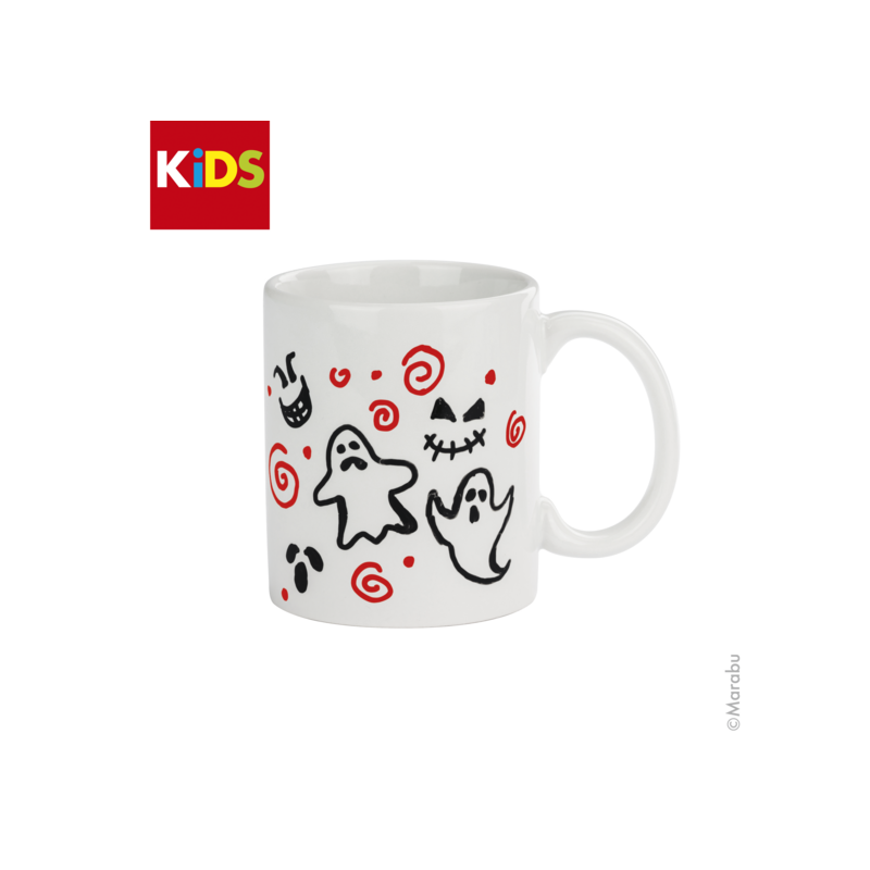 Marabu Kids "TIM" zestaw markerów do porcelany i szkła dla dzieci + porcelanowy kubek  - art. 125000000102