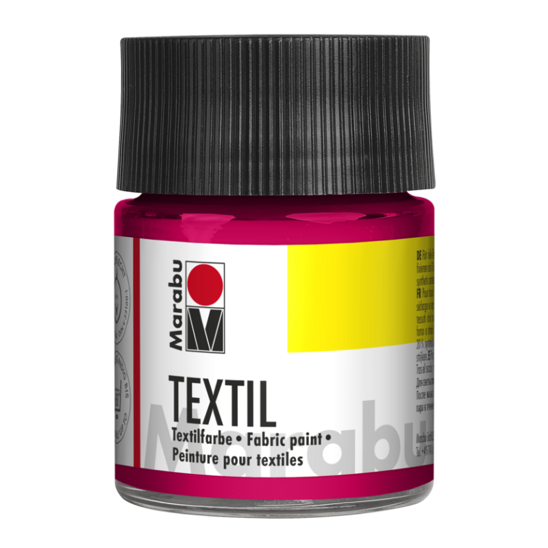 farba do tkanin jasnych Marabu TEXTIL nr 031 wiśniowa - 50 ml