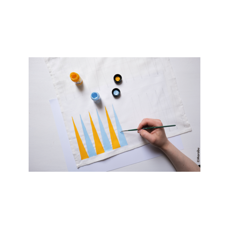 Zestaw farb do jasnych tkanin Marabu TEXTIL 6x15 ml - art. 1716000000087