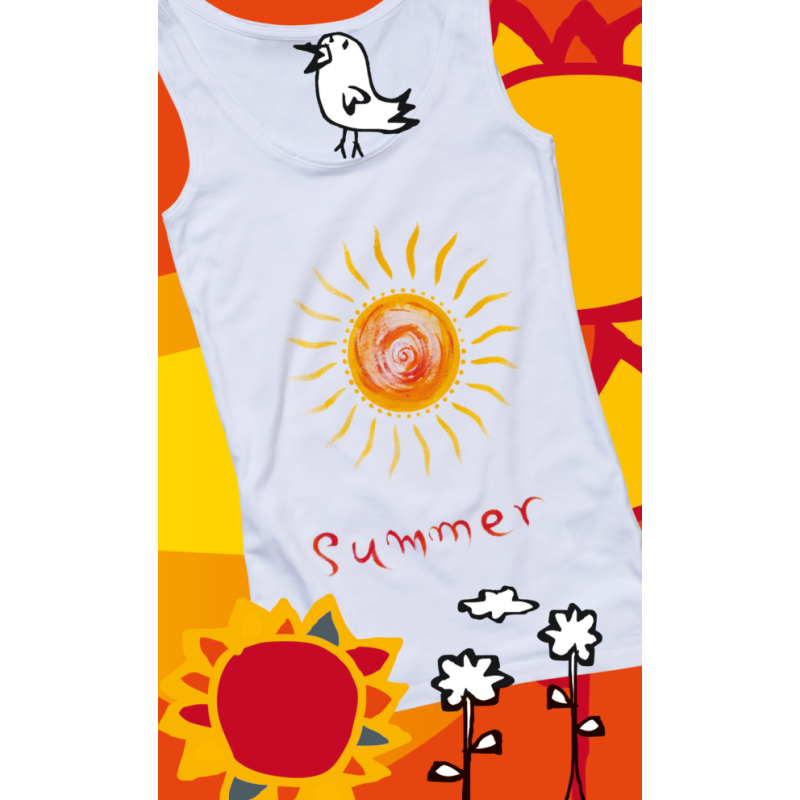 Zestaw farb do jasnych tkanin Marabu TEXTIL HOT SUMMER 4x15 ml - art. 171600095