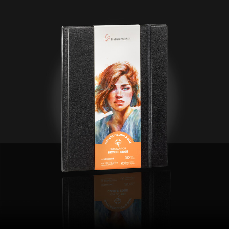 Szkicownik do akwareli Hahnemuhle Watercolour Book 250g Deckle Edge - bawełna - A5 portret