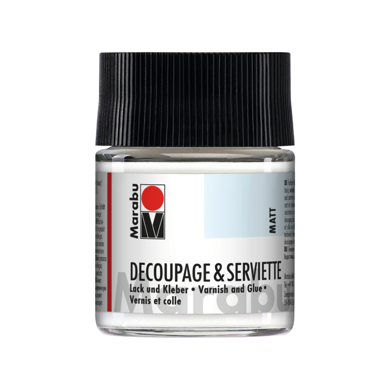 Klej i werniks matowy do decoupage i techniki serwetkowej Marabu - 50 ml