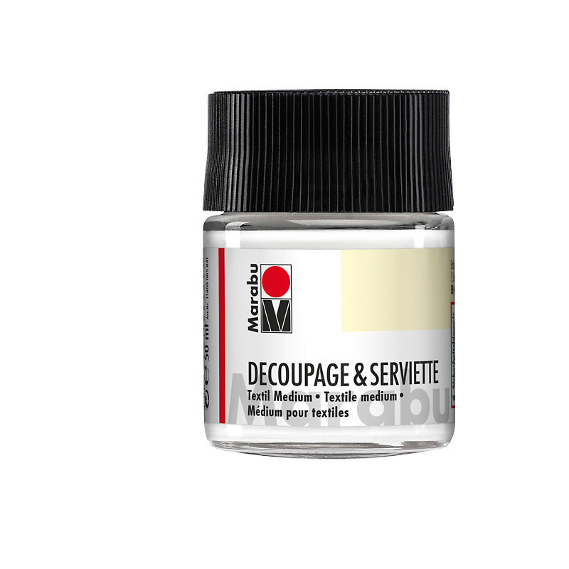 Medium do decoupage i techniki serwetkowej na tekstyliach Marabu - 50 ml