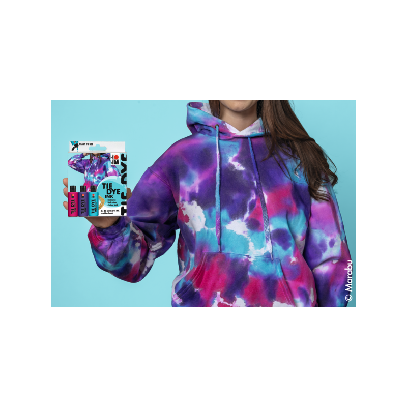 Zestaw farb do batiku Marabu TIE DYE INK 3x80 ml TREND - art. 1730000000202