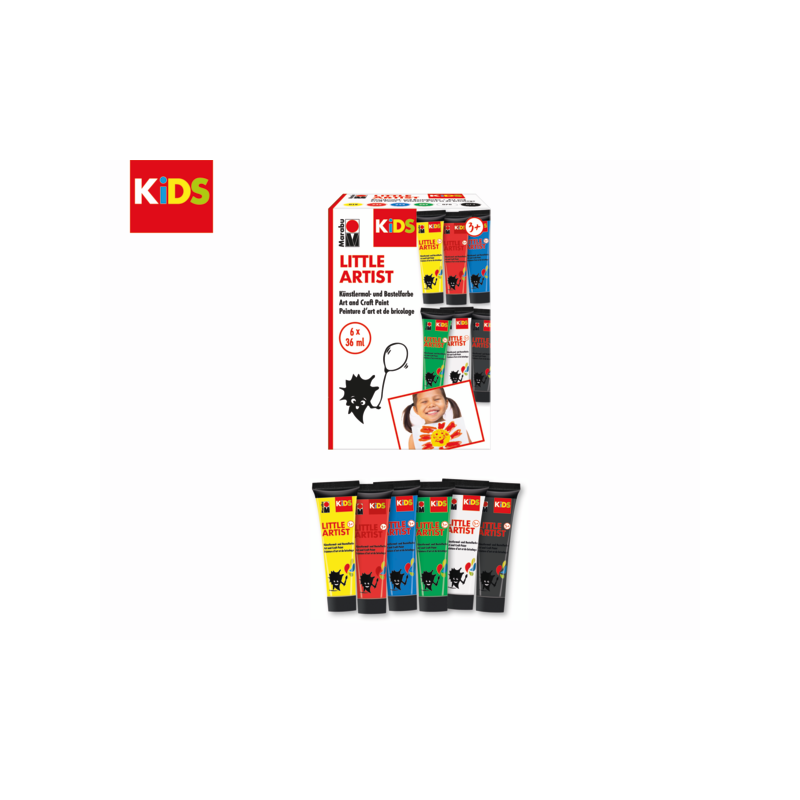 Zestaw farb Marabu KiDS Little Artist 6 x 36 ml  - art. 305000000101