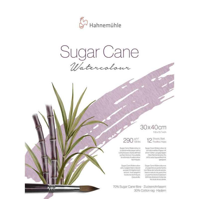 Blok do akwareli Hahnemuhle Sugar Cane 290g cold pressed - 30x40 cm
