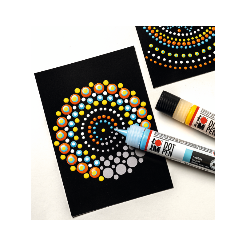 Zestaw pisaków do kropek Marabu DOT PAINTING "Mandala" 4x25 ml - art.1801000000084