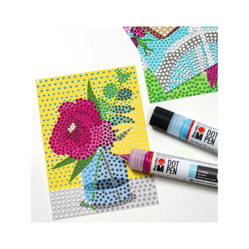 Zestaw pisaków do kropek Marabu DOT PAINTING "Blossom Beauty" 4x25 ml - art.1801000000081