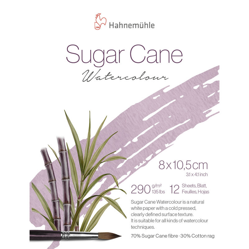 Blok do akwareli Hahnemuhle Sugar Cane 290g cold pressed - 8 x 10,5 cm