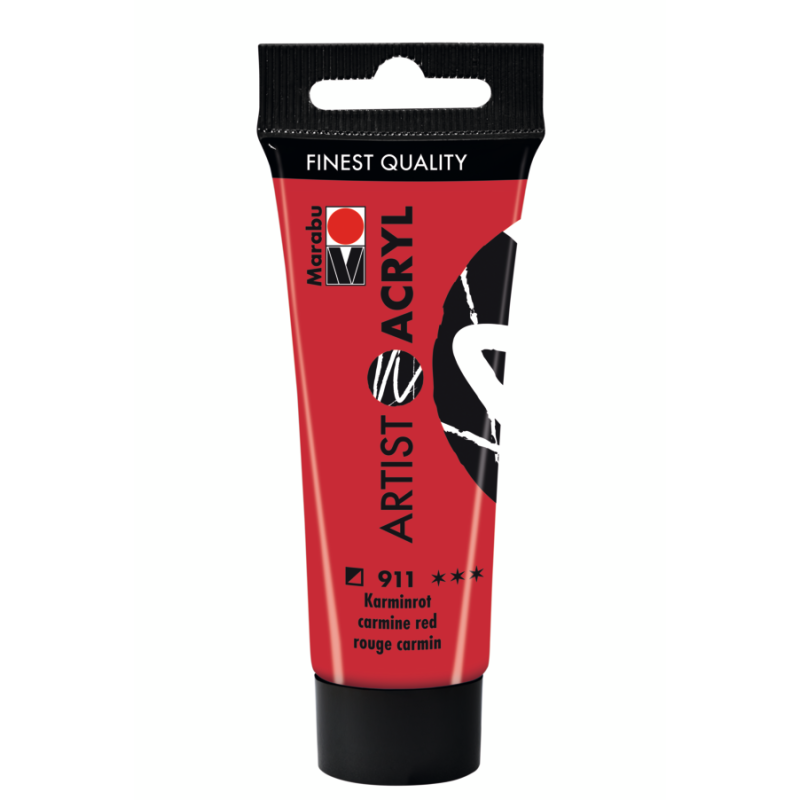 farba akrylowa ARTIST ACRYL nr  911 Carmine Red - 22 ml