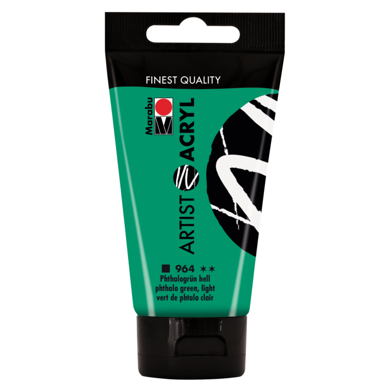 farba akrylowa ARTIST ACRYL nr 964 Phthalo Green Light - 75 ml