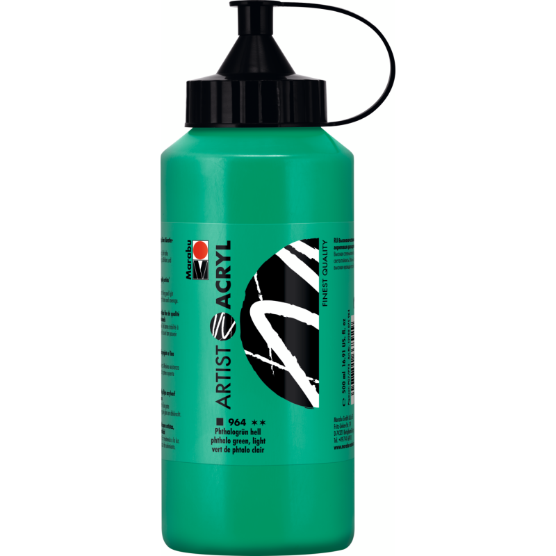 farba akrylowa ARTIST ACRYL nr 964 Phthalo Green Light - 500 ml