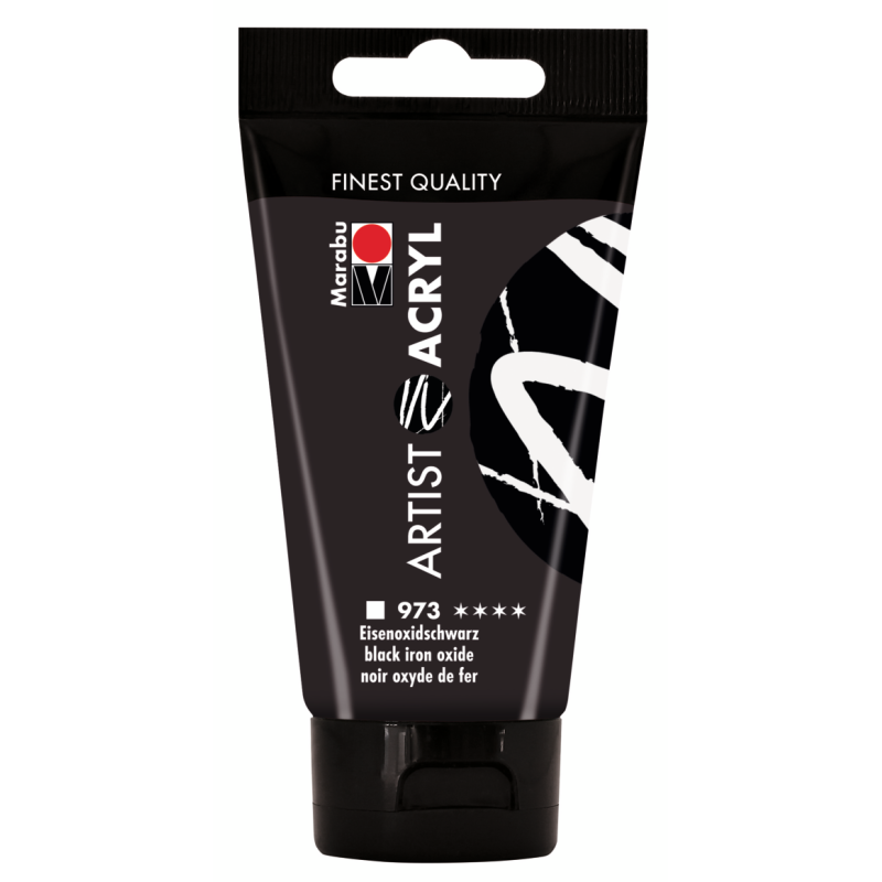 farba akrylowa ARTIST ACRYL nr 973 Black Iron Oxide - 75 ml