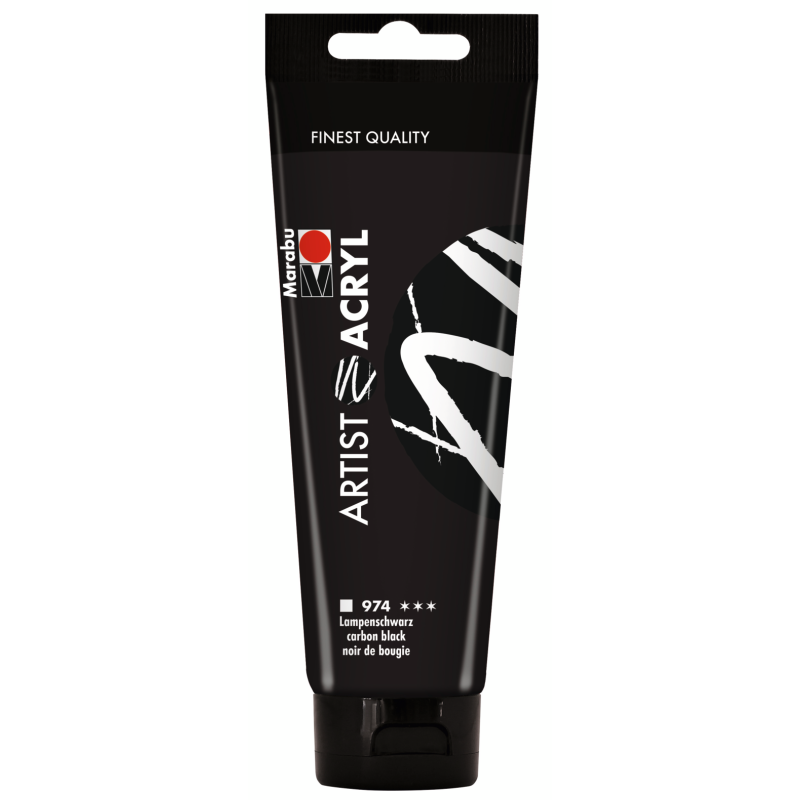 farba akrylowa ARTIST ACRYL nr 974 Carbon black - 120 ml
