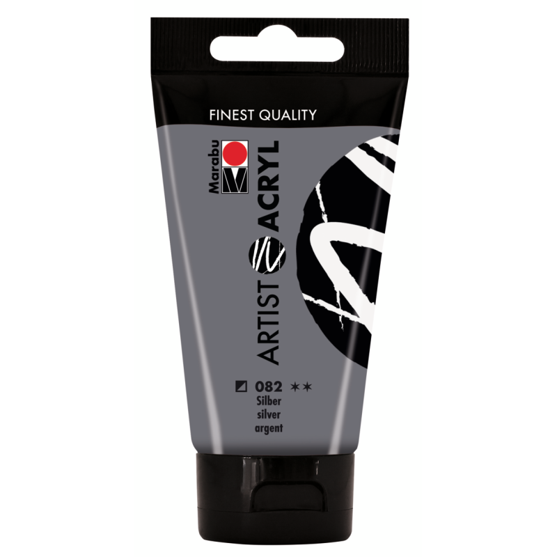 farba akrylowa ARTIST ACRYL nr 082 Silver - 75 ml