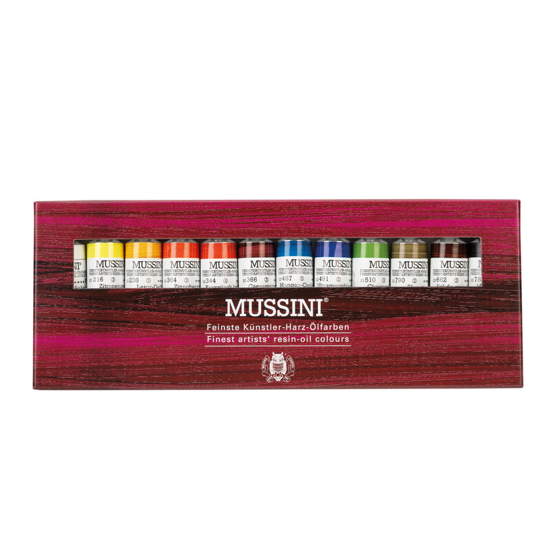 Komplet farb olejnych MUSSINI 12x15 ml  karton - art. 70012097