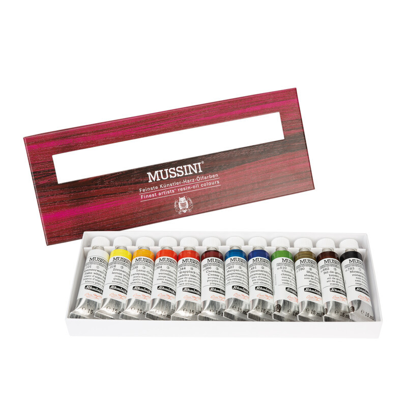 Komplet farb olejnych MUSSINI 12x15 ml  karton - art. 70012097