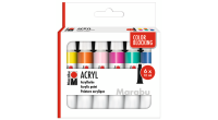 Komplet farb akrylowych Marabu ACRYL 6x12 ml - art. 1210000000213