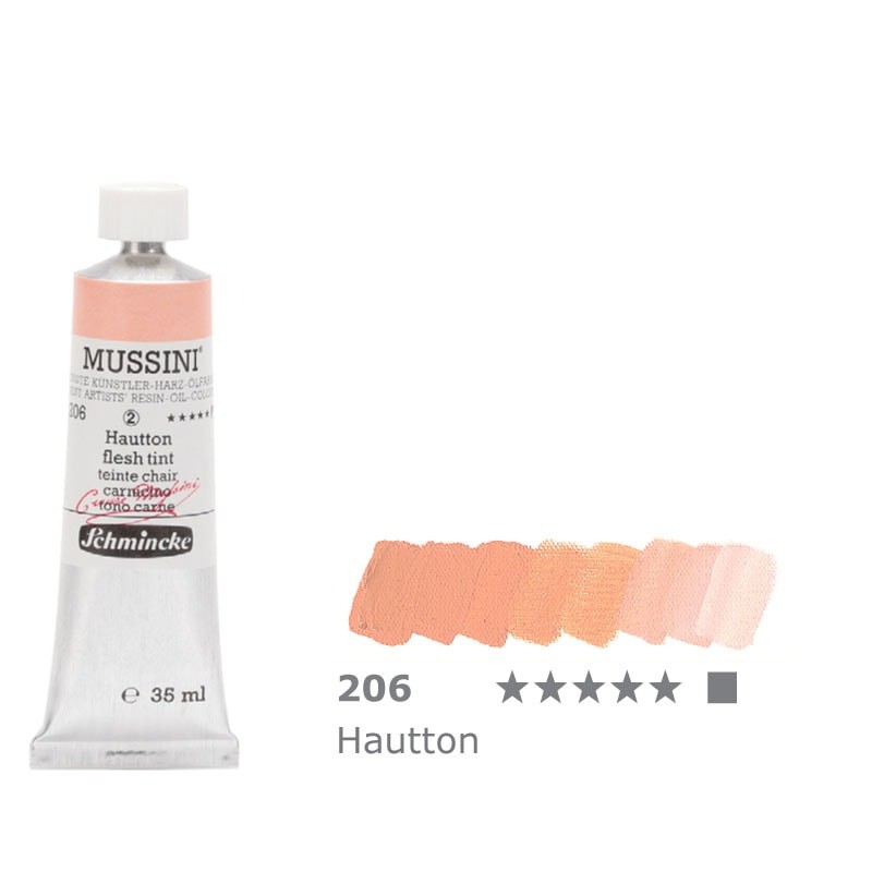 Farba olejno-żywiczna 35 ml Schmincke MUSSINI - 206 Burnt Ochre Light