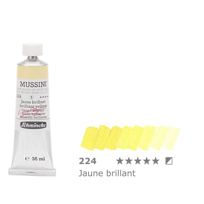 Farba olejno-żywiczna 35 ml Schmincke MUSSINI - 224 Brilliant Yellow Light