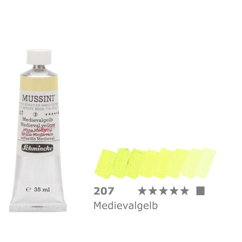 Farba olejno-żywiczna 35 ml Schmincke MUSSINI - 207 Medievel Yellow