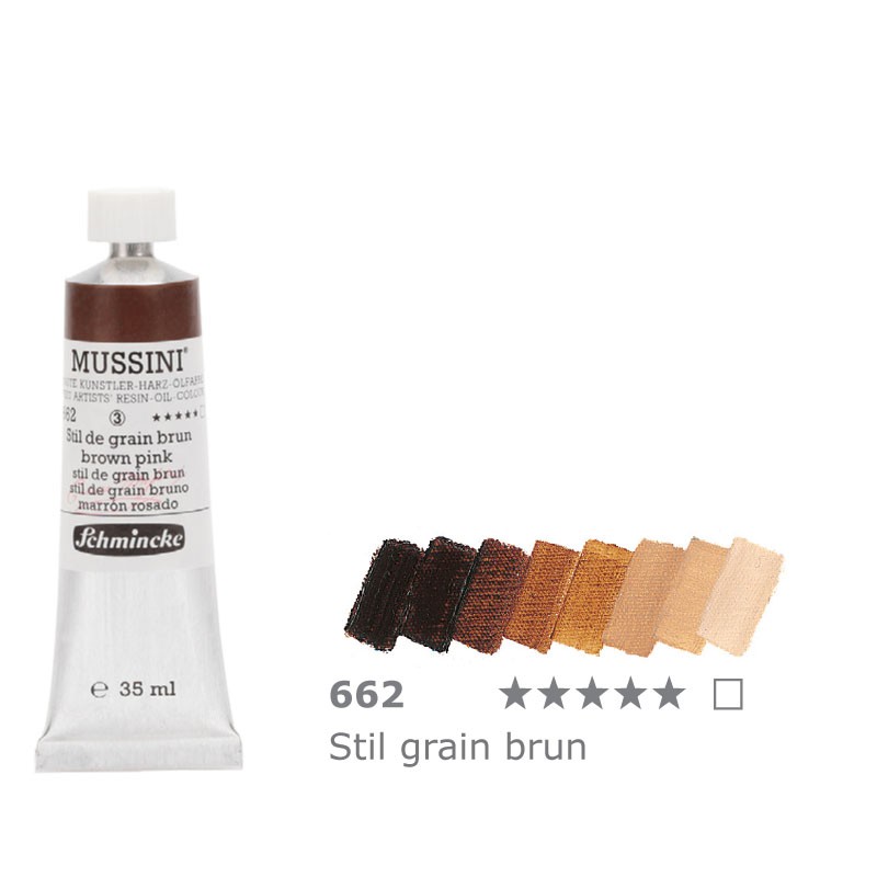 Farba olejno-żywiczna 35 ml Schmincke MUSSINI - 662 Brown Pink
